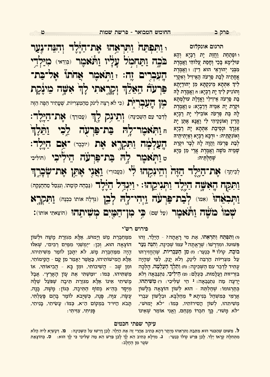 חומש מבואר - עמוד 9 לדוגמה