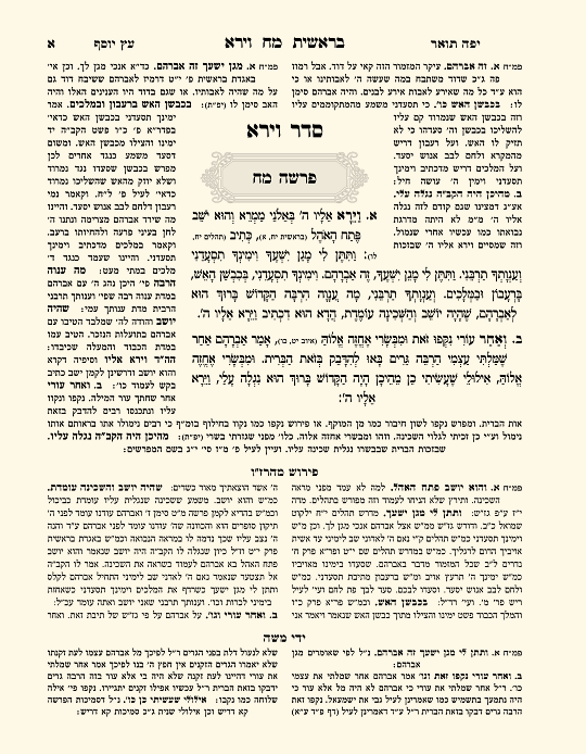 מדרש רבה עם מפרשים - עמוד 1 לדוגמה
