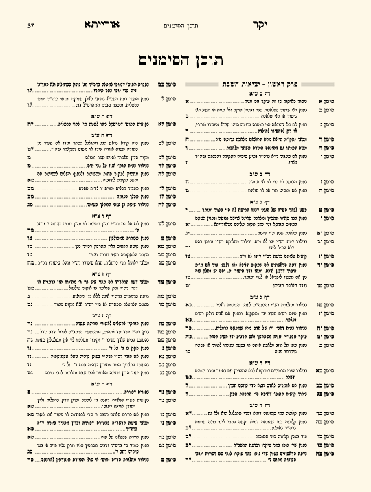 יקר אורייתא מפתחות ג - עמוד 1 לדוגמה